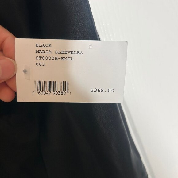 Intermix Maria Sleeveless Silk Jumpsuit Black Size 2 NWT - Picture 5 of 6